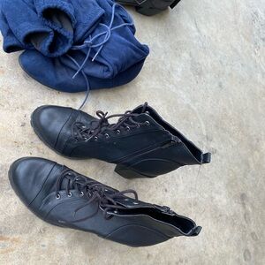 Black Leather Men's Boots